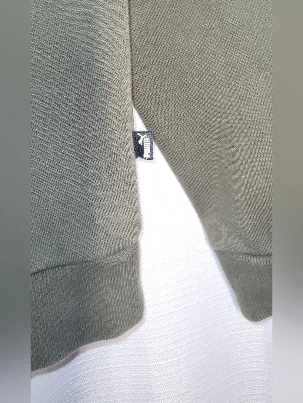 Puma Olive Green Sweatshirt Lg